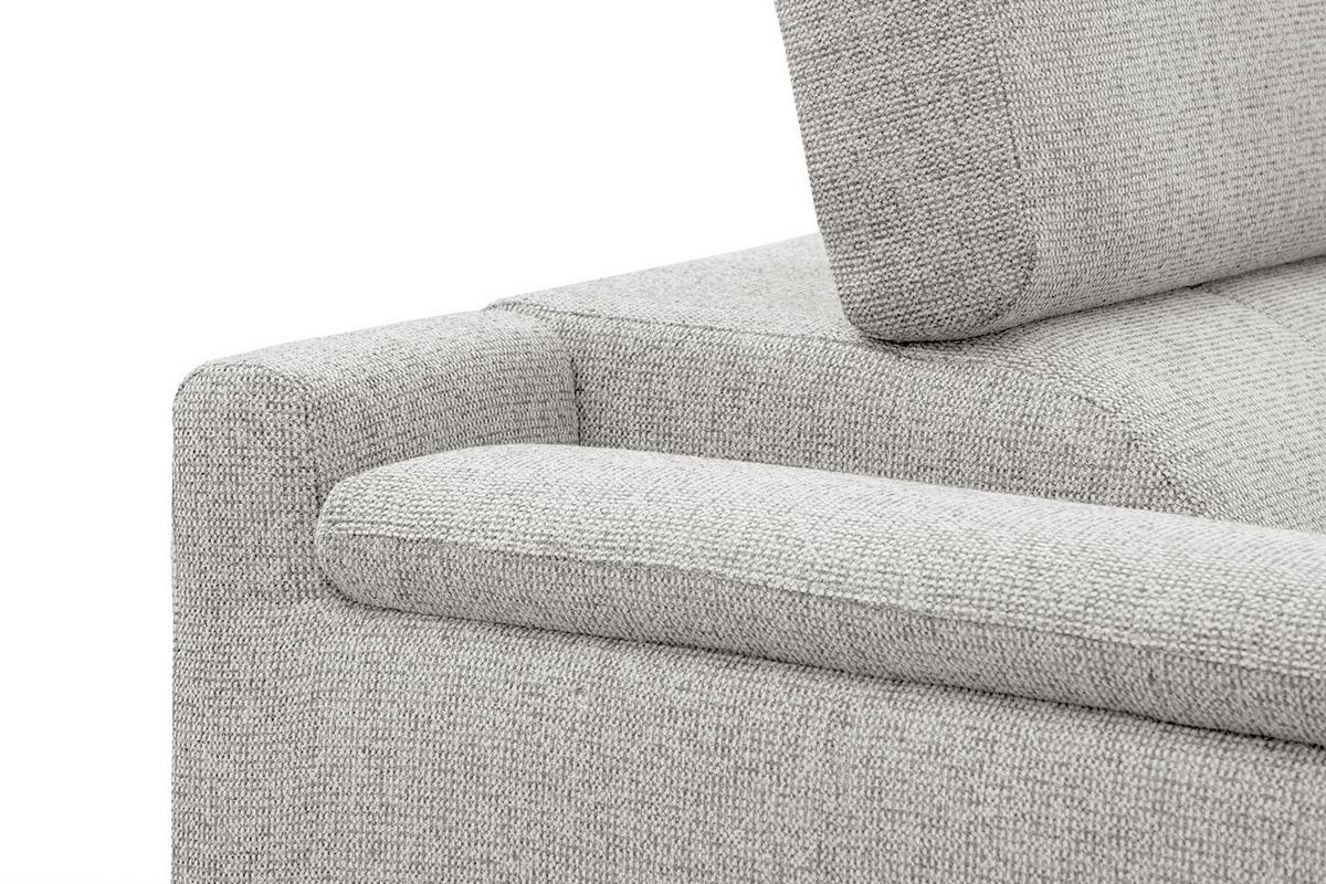 ECKSOFA FIERO 5-Sitzer, creme - Creme/Schwarz, Holzwerkstoff/Textil (290/228cm) - Wozimo