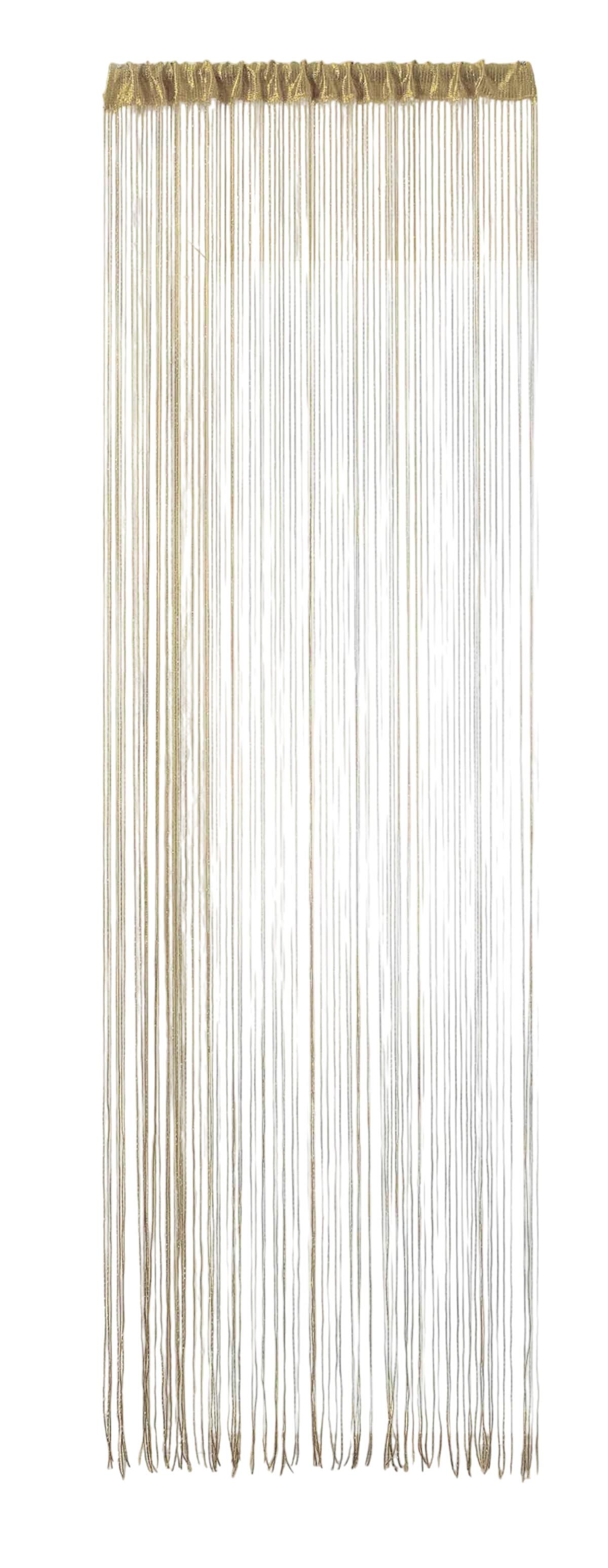 FADENGARDINE Shanghai HxB 230x100 cm Sand Lurex - Sandfarben, Textil (100/230cm) - Gardinenbox