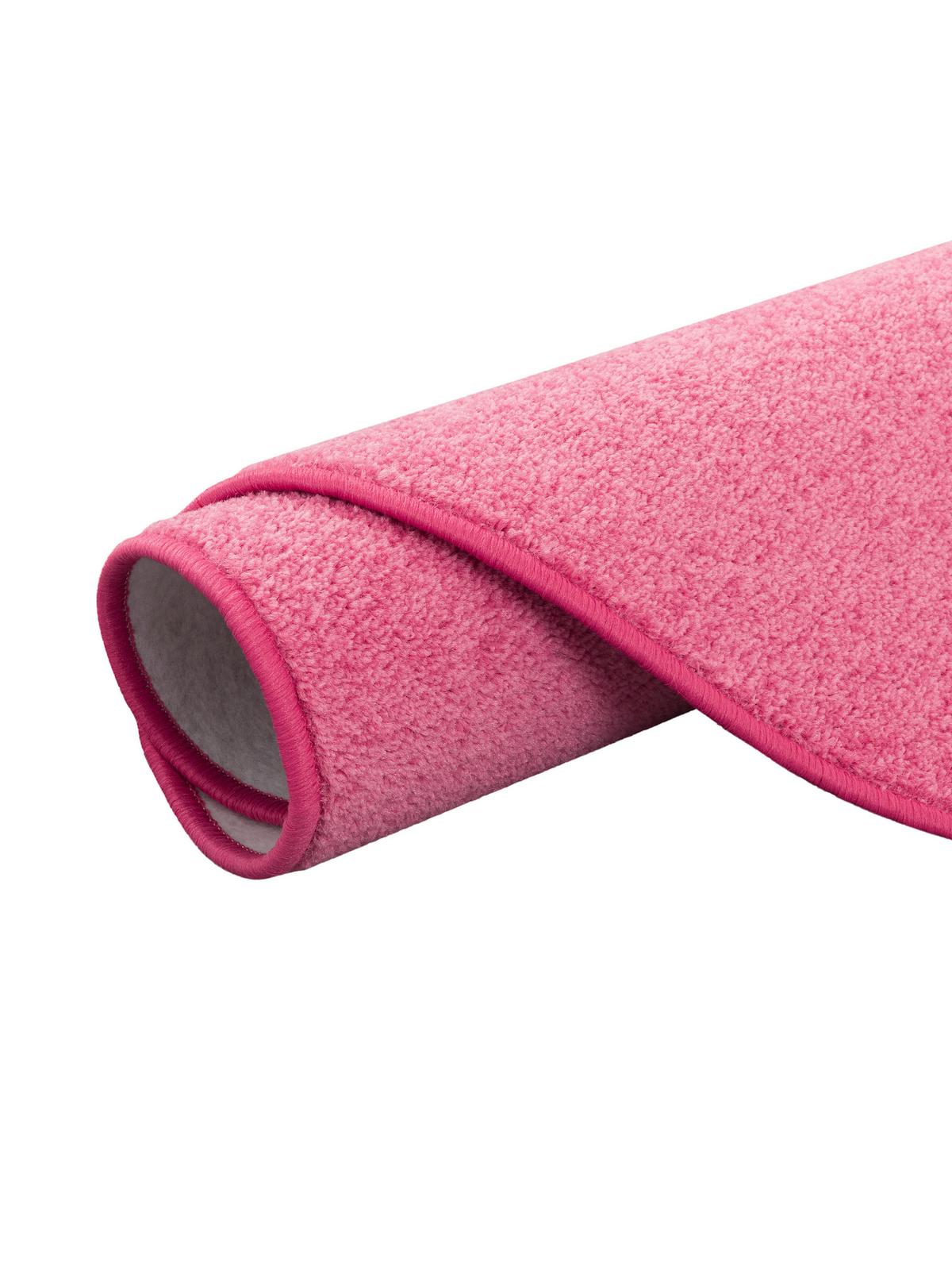 TREND VELOURS TEPPICH JOY RUND - Rosa, Textil (160/160cm) - Snapstyle