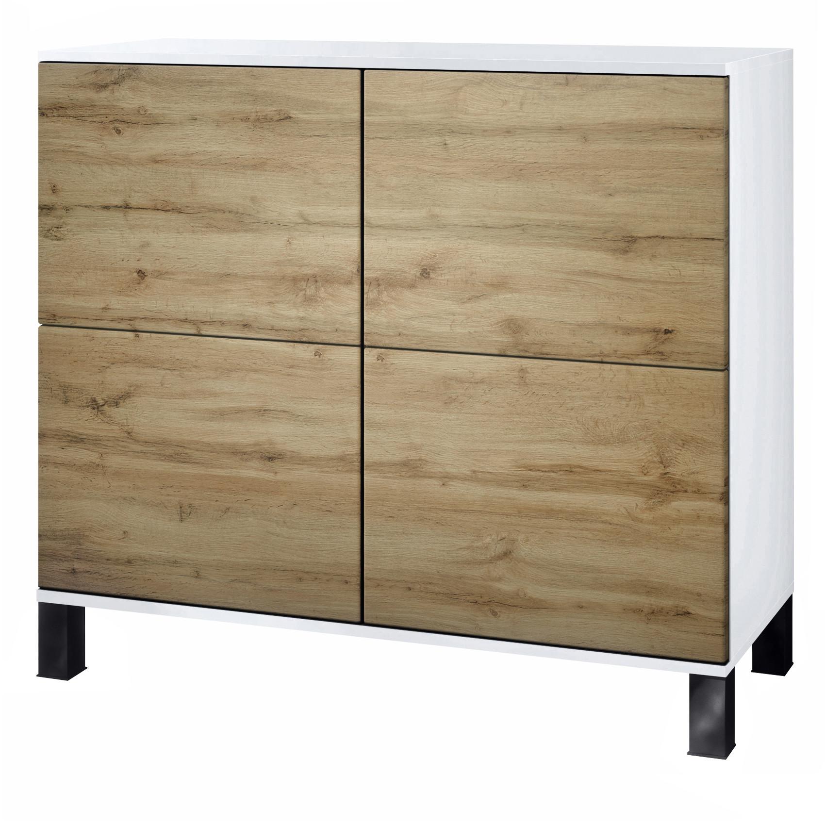 KOMMODE Rova Eiche Wotan - Eiche Wotan, Holzwerkstoff (92.5/84.5/35cm) - Vladon