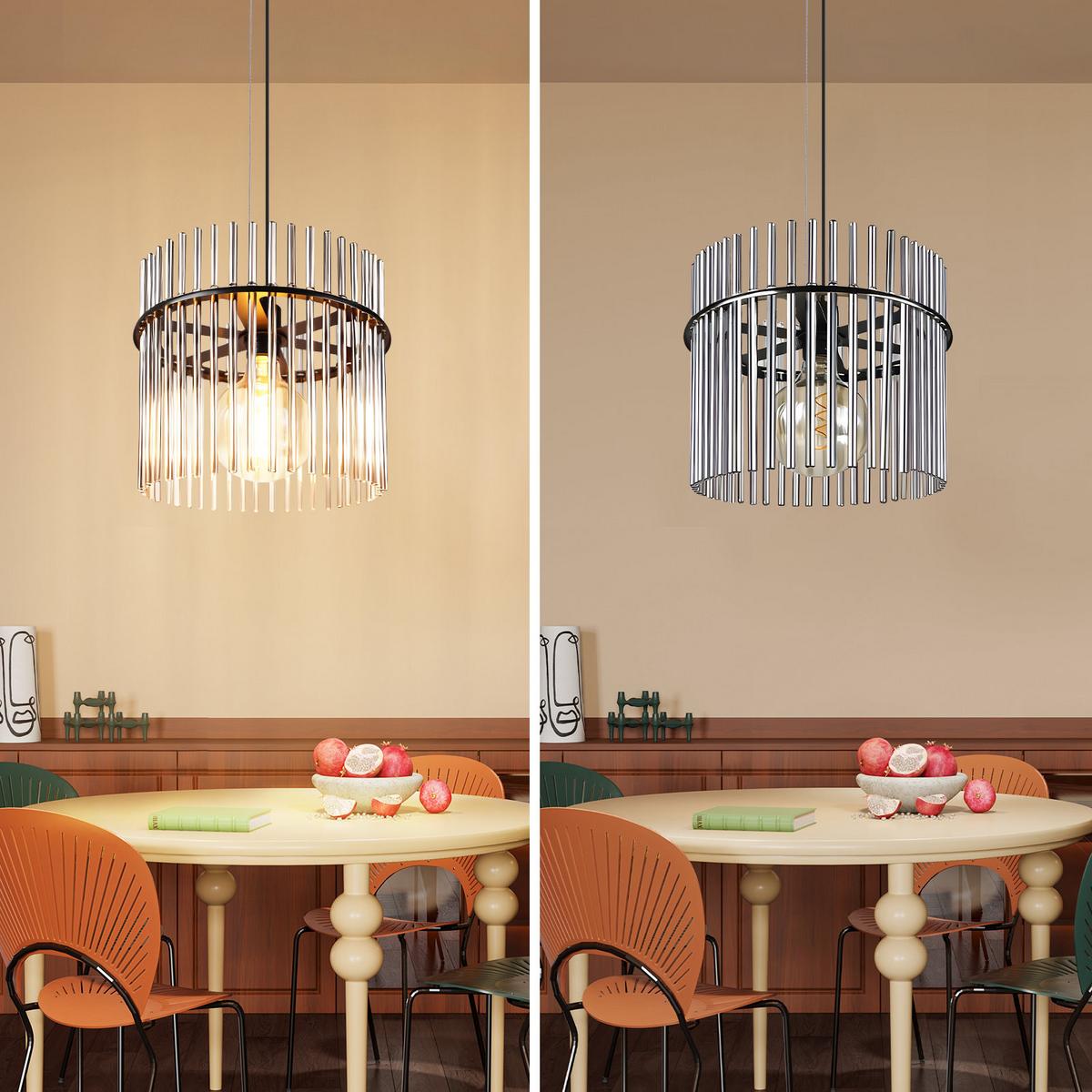 PENDELLEUCHTE Thalassa 30/10/150 cm - Schwarz, Metall (30/10/150cm) - ZMH