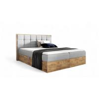 BOXBETT Kalypso überlänge Faro - Hellgrau, Holzwerkstoff/Textil (160/220cm) - Fun Möbel