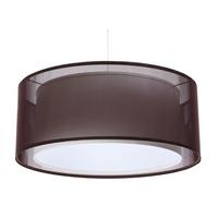 HÄNGELEUCHTE Weiß 40/17 cm - Weiß/Braun, Kunststoff (40/0.9/17cm) - ONZENO