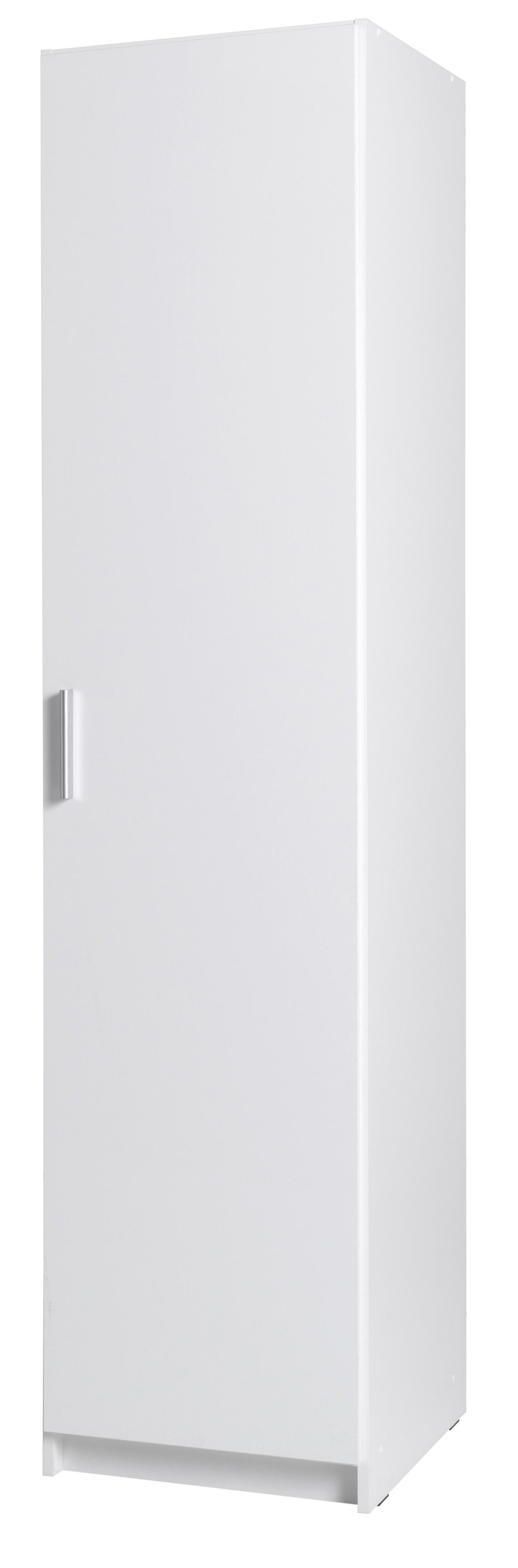 DREHTÜRENSCHRANK LUGERN 44,6/197,6/53,6cm 1-türig Weiß - Weiß, Holzwerkstoff (44.6/197.6/53.6cm) - MASSENO