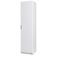 DREHTÜRENSCHRANK LUGERN 44,6/197,6/53,6cm 1-türig Weiß - Weiß, Holzwerkstoff (44.6/197.6/53.6cm) - MASSENO