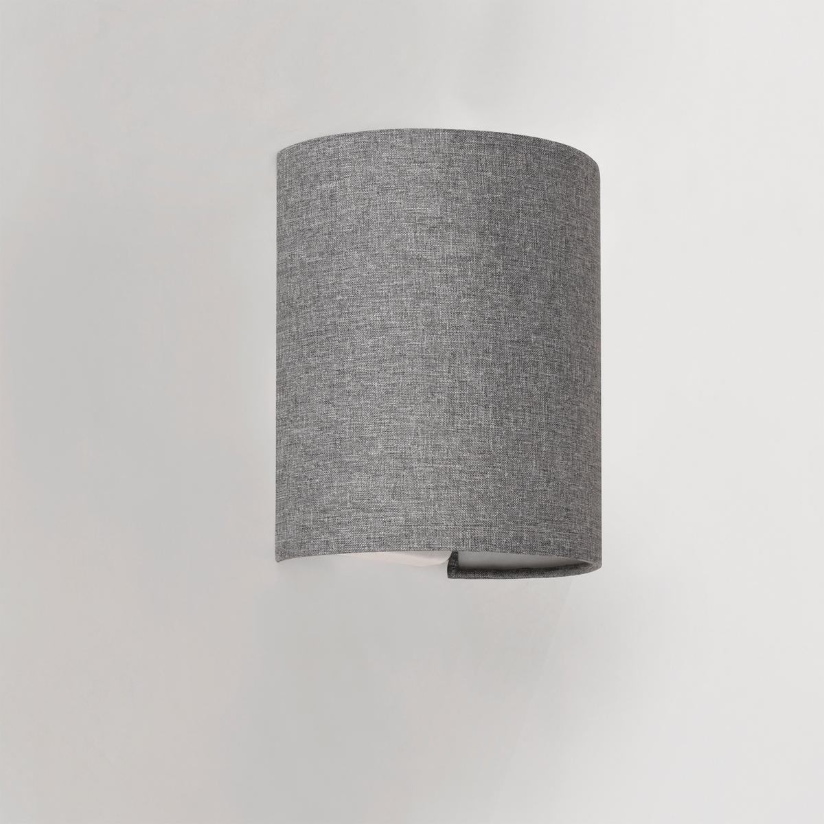 WANDLEUCHTE Brüssel - Grau, Textil (18/20/13cm) - lux.pro