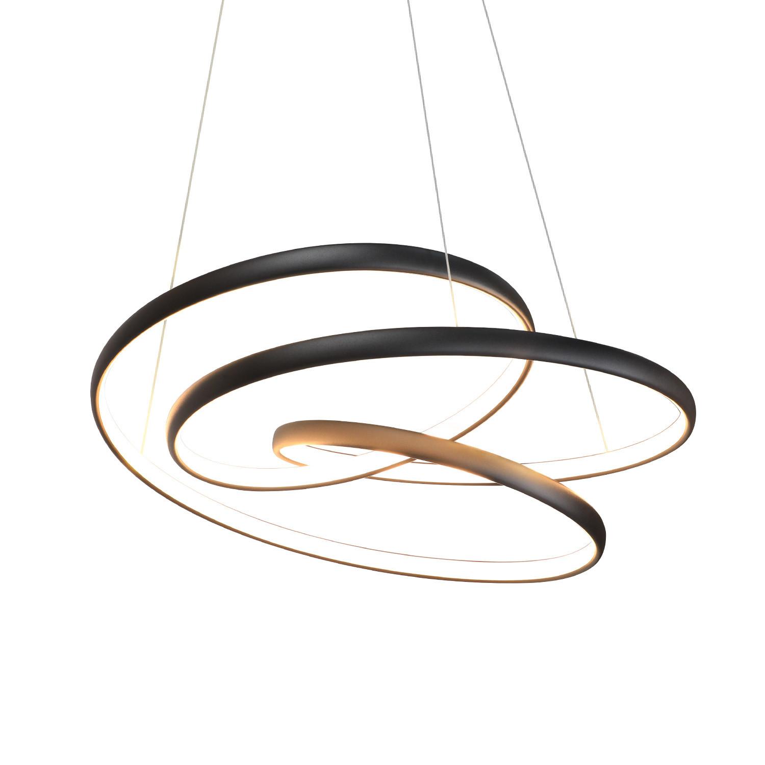 PENDELLEUCHTE Sonne 50/50/5 cm - Schwarz, Metall (50/50/5cm) - Nettlife