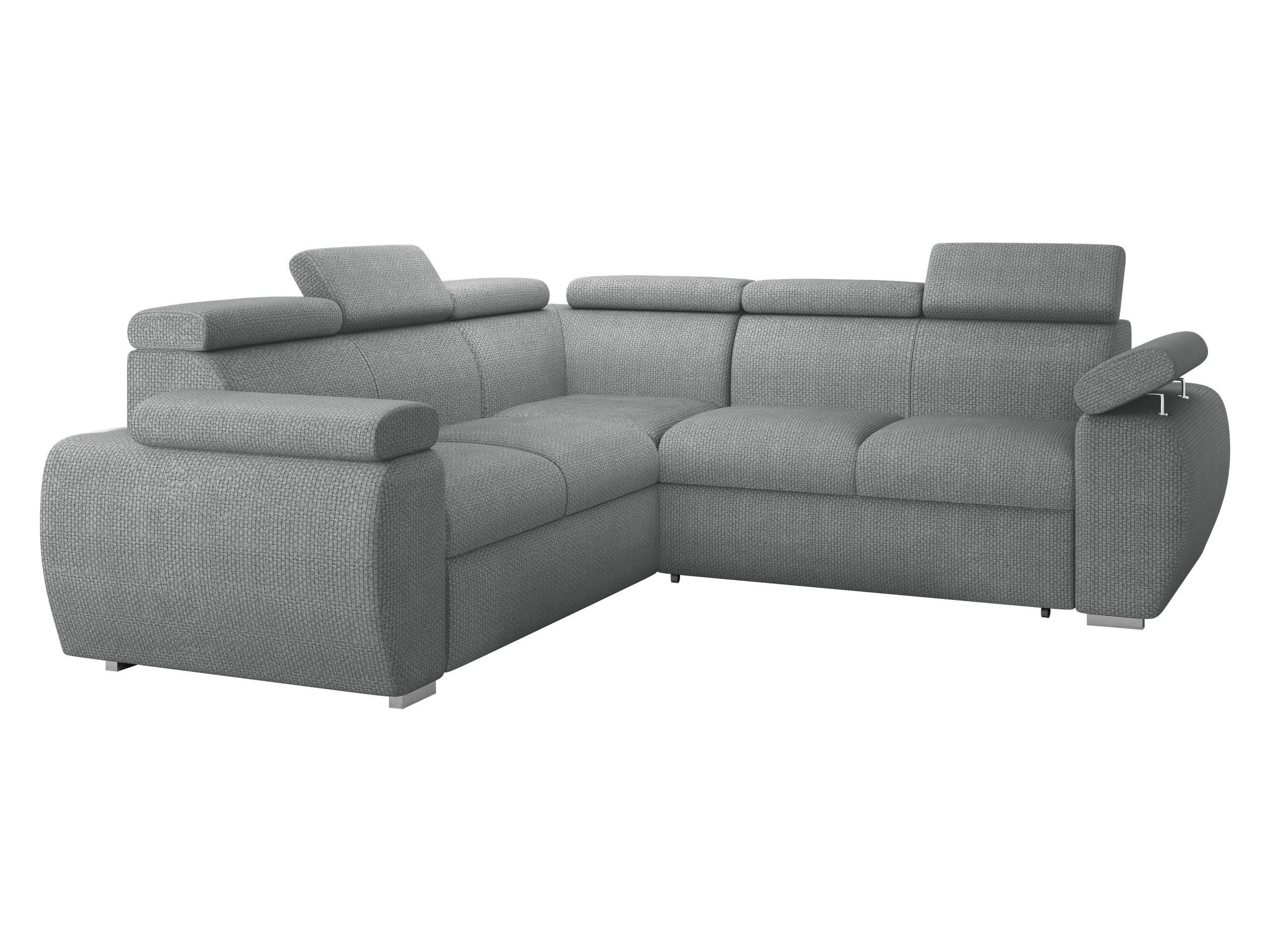 ECKSOFA Boston Maxi - Chromfarben/Dunkelgrau, Holz/Textil (260/260cm) - MIRJAN24