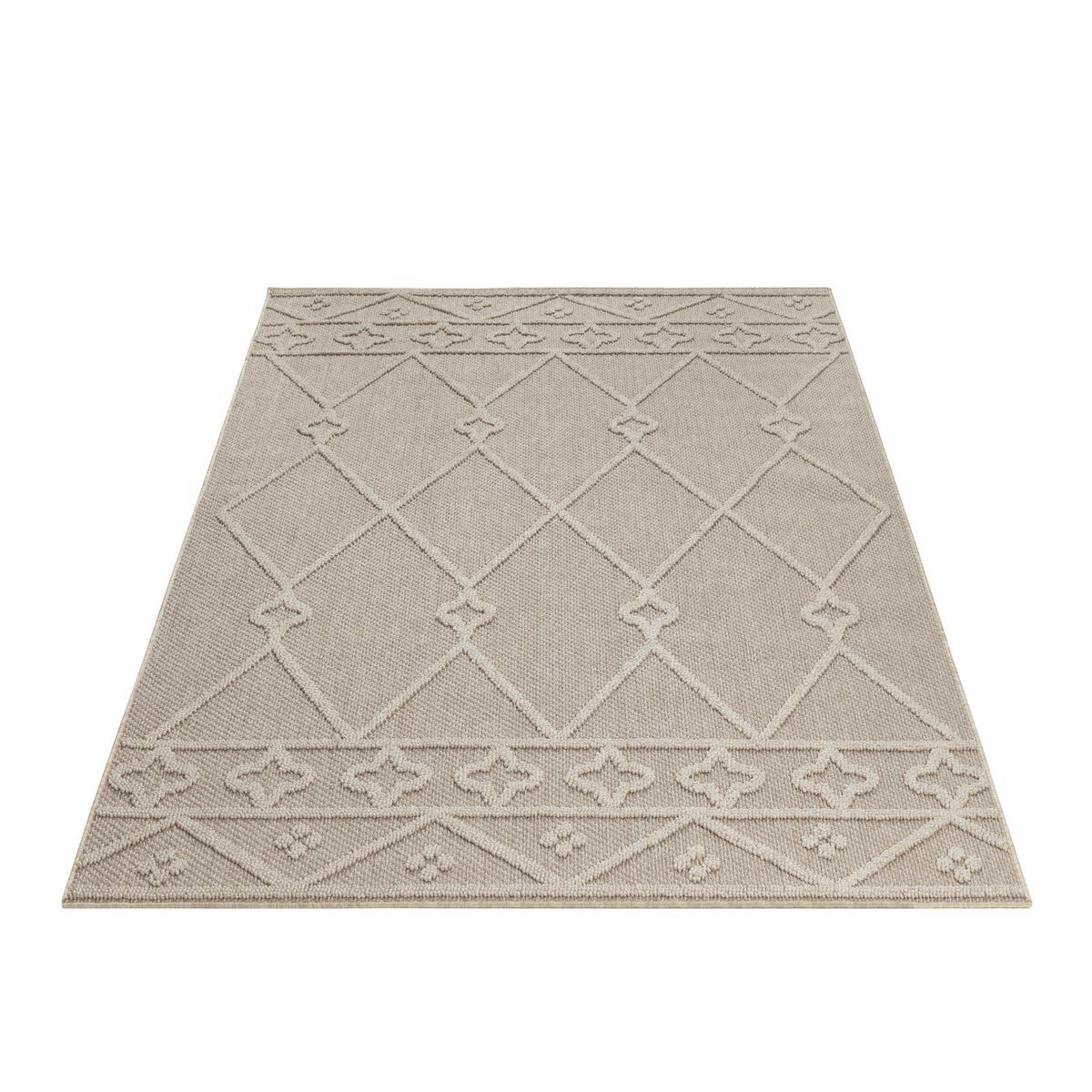 TEPPICH Outdoor IMST in Beige, im Berber-Stil, 160 x 230 cm - Beige, Textil (230/160cm) - KADIMA DESIGN