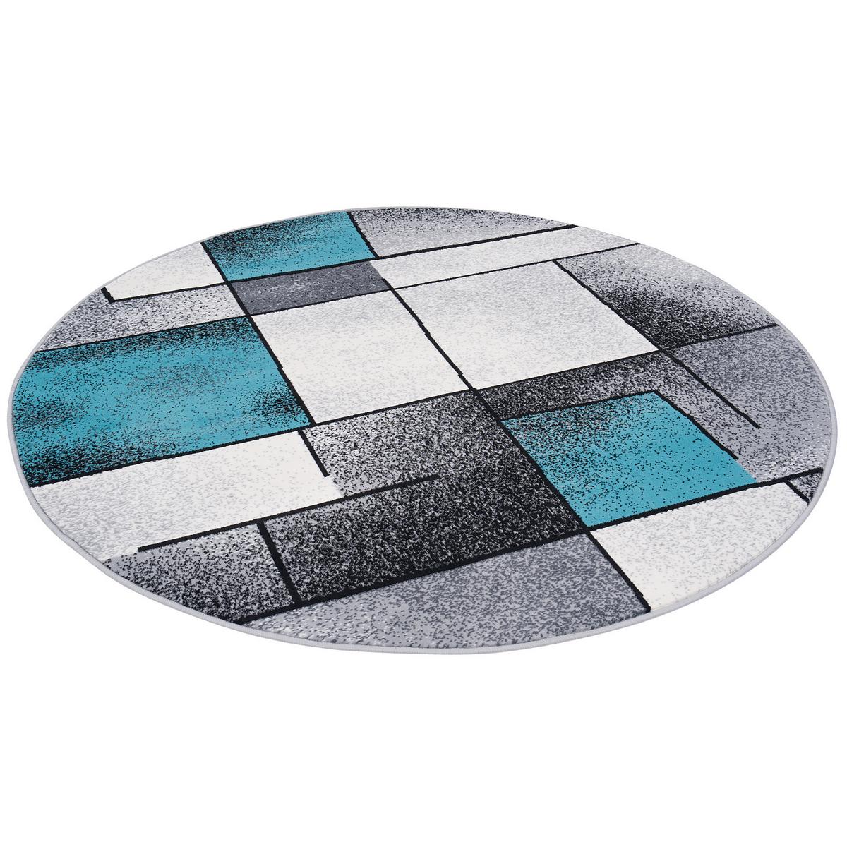 DESIGNER TEPPICH BRILLIANT FANTASY RUND - Blau, Textil (200/200cm) - Pergamon