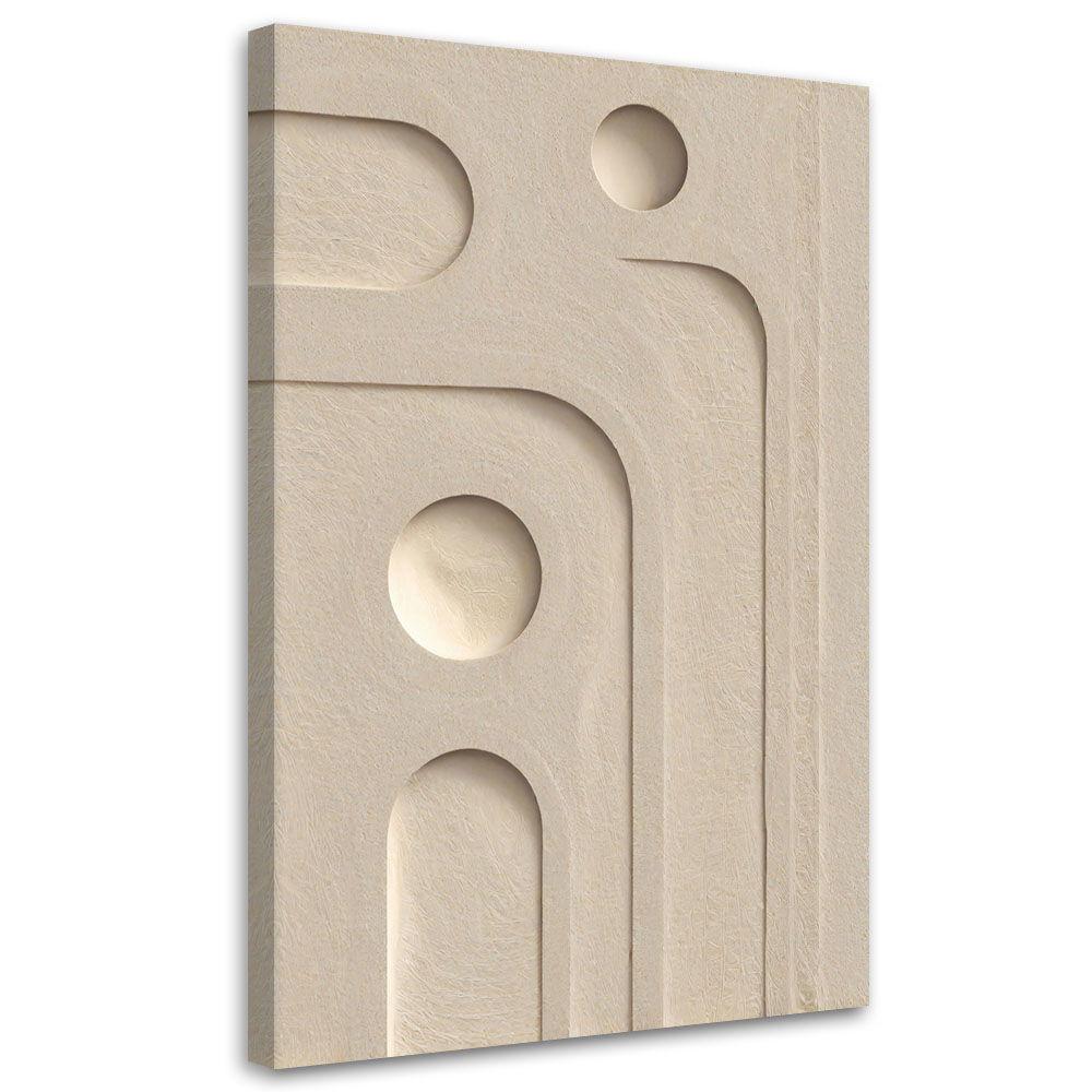 KUNSTDRUCK Beige 40/60 cm - Beige, Textil (40/60cm) - KUNSTLOFT