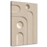 KUNSTDRUCK Beige 60/90 cm - Beige, Textil (60/90cm) - KUNSTLOFT