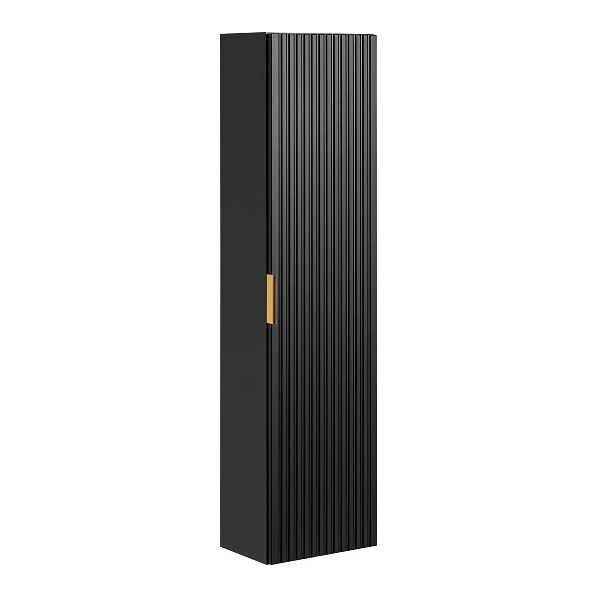 BADMÖBEL 140.8cm Adriel 2er-Set Schwarz - Schwarz, Holzwerkstoff (140.8/59/46cm) - Petits-meubles