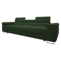 SCHLAFSOFA Torezio 3 Bis Cord - Grün, Holz/Textil (263/90/102cm) - MIRJAN24