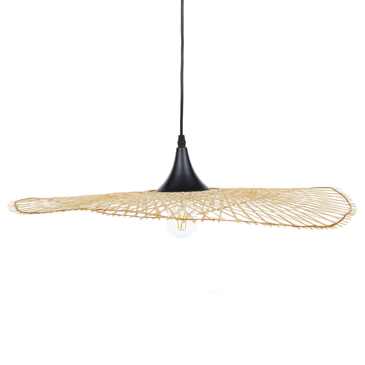 HÄNGELEUCHTE Floyd 62/62/128 cm - Hellbraun, Holz (62/62/128cm) - Beliani