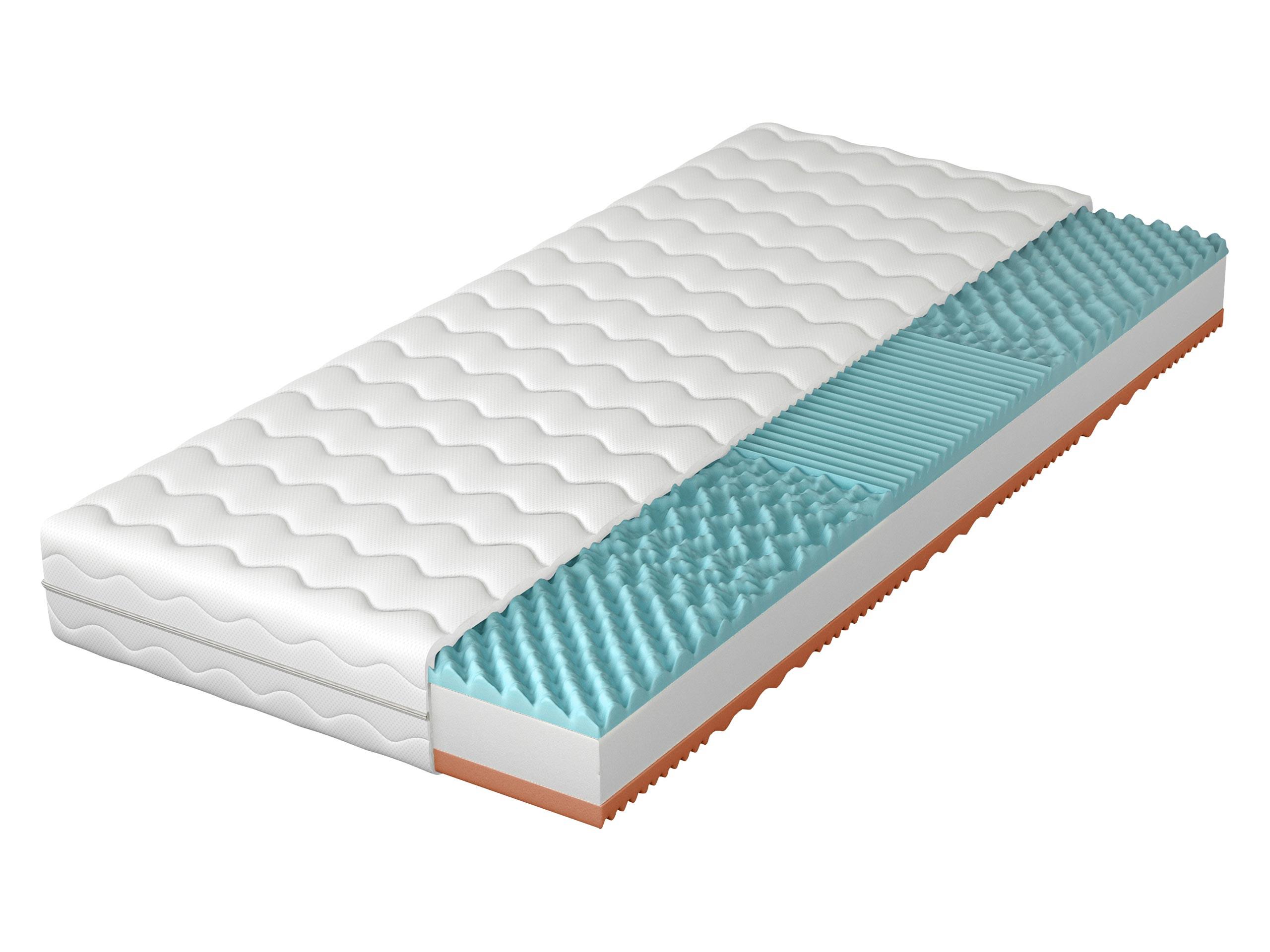 SCHAUMSTOFFMATRATZE Mars 17 cm - Weiß, Textil (200/200cm) - MIRJAN24