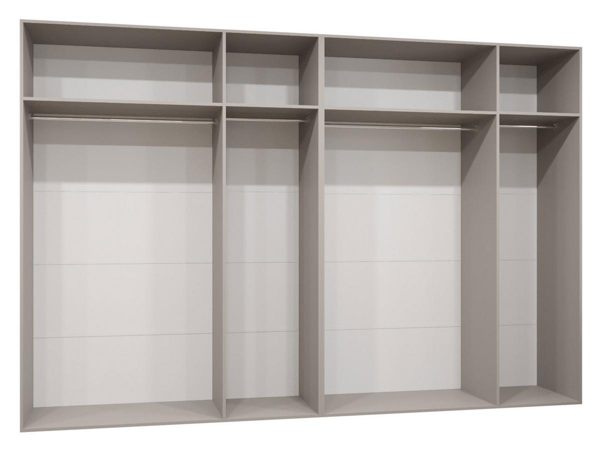 DREHTÜRENSCHRANK Malaga 300 - Schwarz, Holzwerkstoff (300/202/52cm) - MIRJAN24