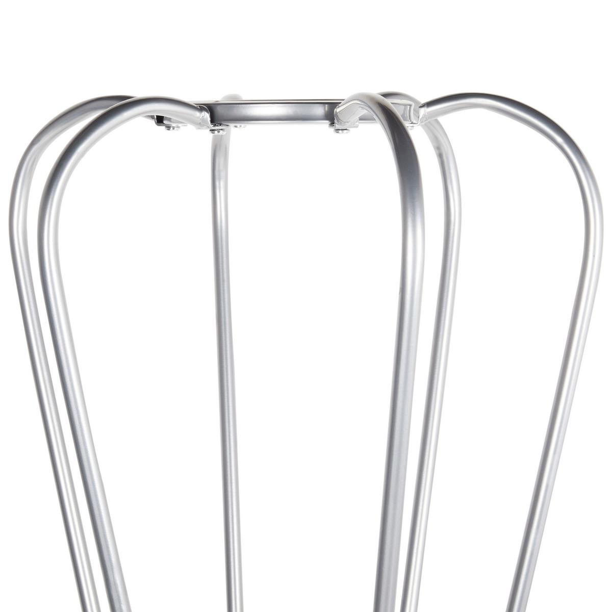 GARDEROBENSTÄNDER Metall silber 165 cm Ordway - Silberfarben, Metall (42/165/42cm) - Beliani