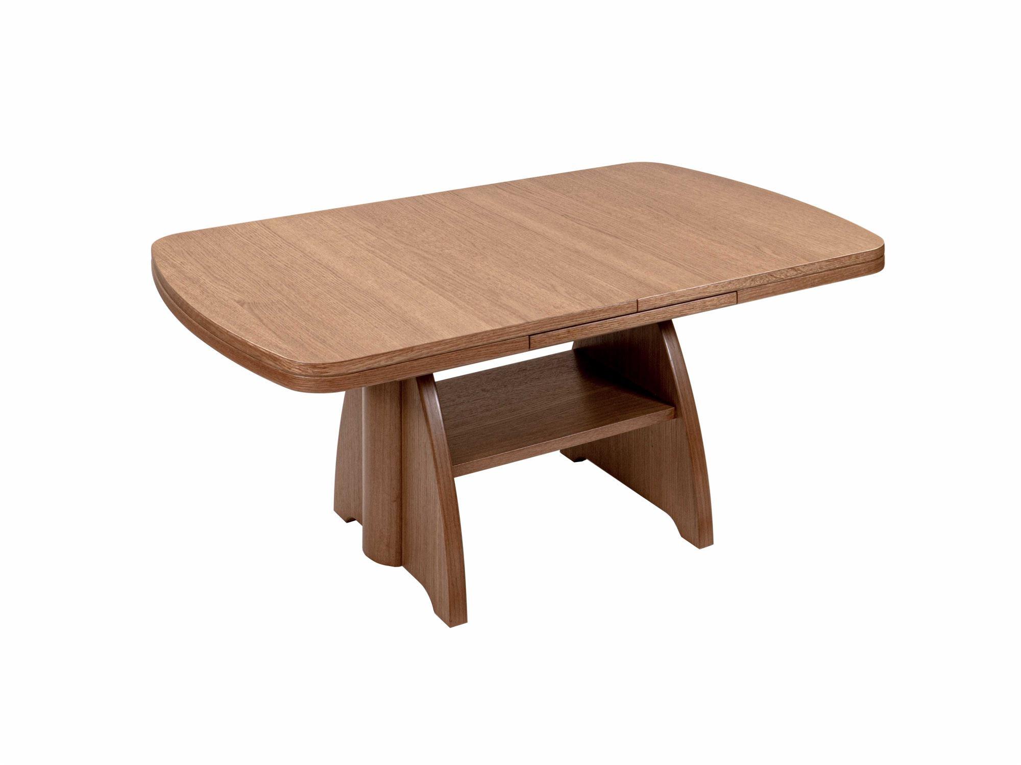 COUCHTISCH höhenverstellbar und ausziehbar Clari 125x56x75 Eiche P43 - Eichefarben, Holz (125/75/75cm) - 58aufmkessel