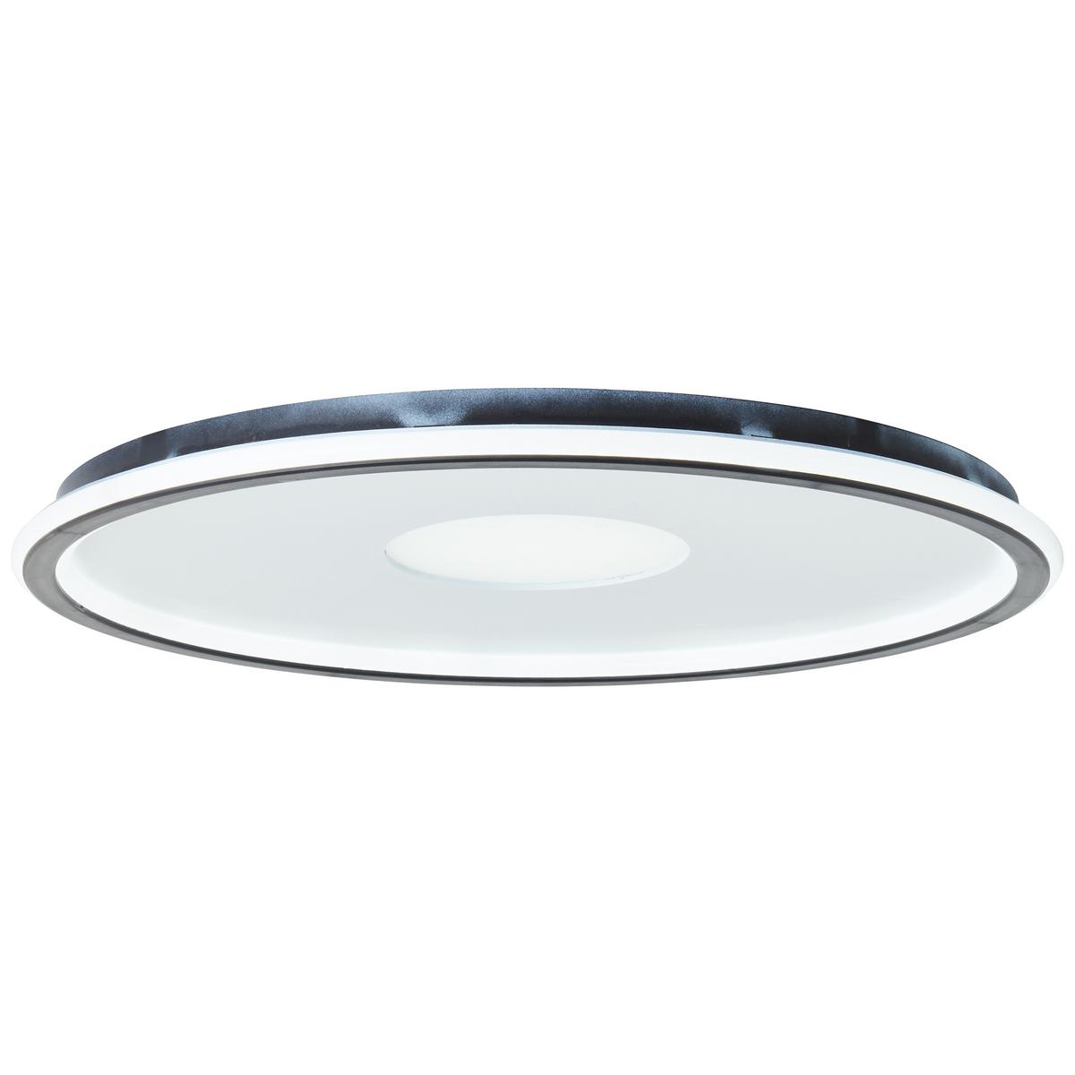 DECKENLEUCHTE Vegas G99703/76 - Schwarz, Metall (50.8/50.8/3.6cm) - Brilliant