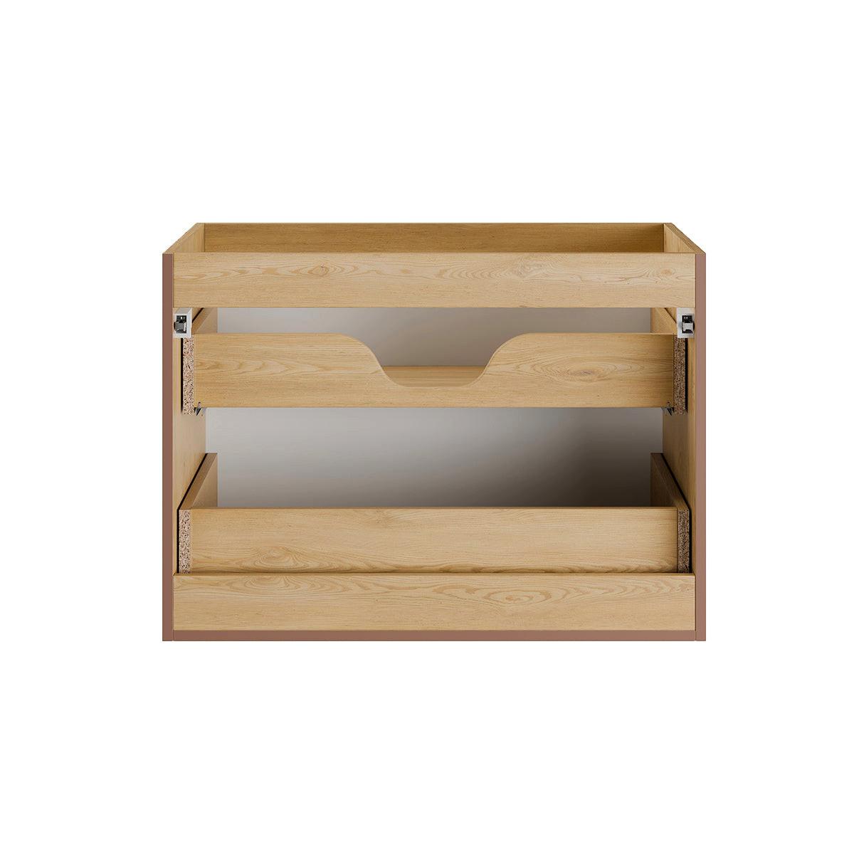 BADMÖBEL 80.2cm Isaline 2er-Set Helle Eiche - Braun, Holzwerkstoff (80.2/57/46cm) - Petits-meubles