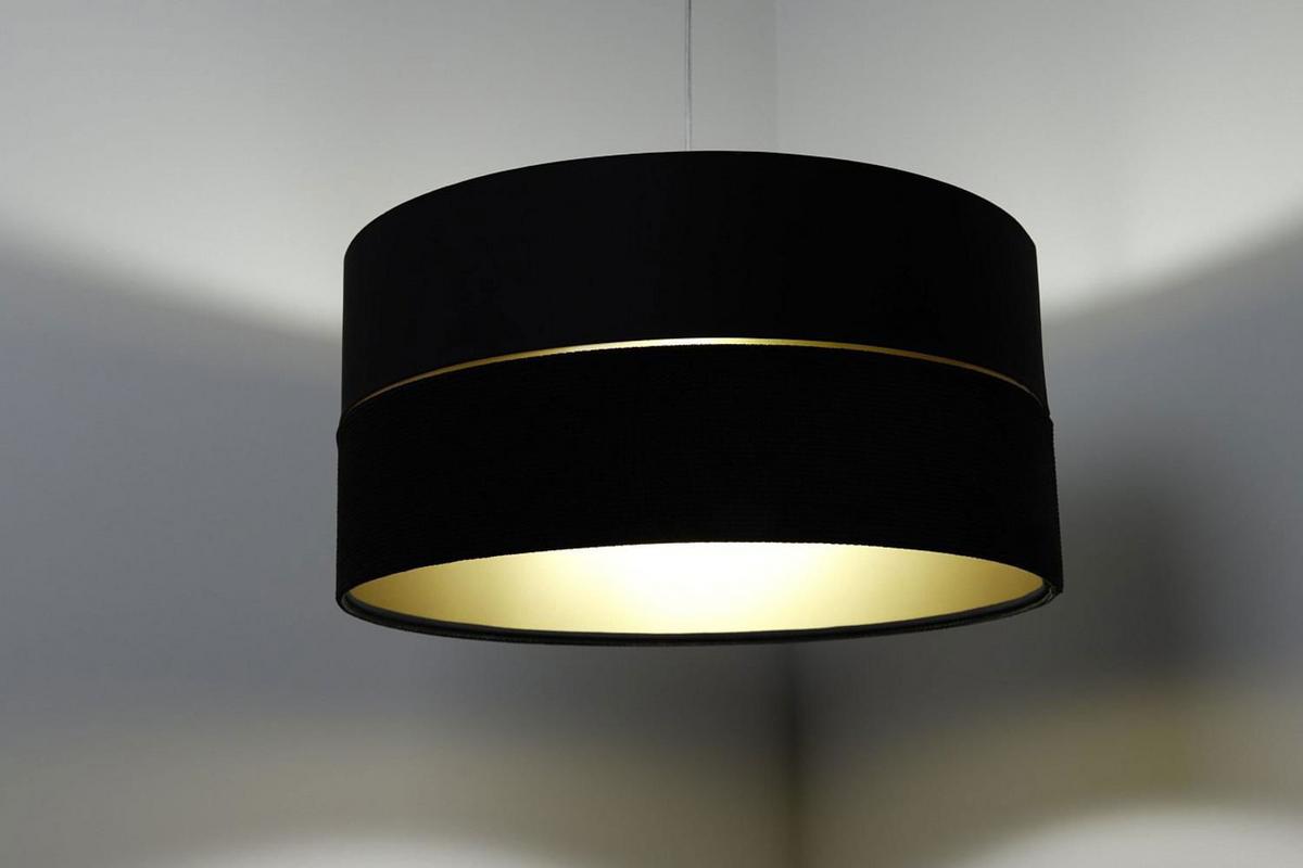 HÄNGELEUCHTE Gold 40/20 cm - Goldfarben/Schwarz, Kunststoff (40/0.6/20cm) - ONZENO