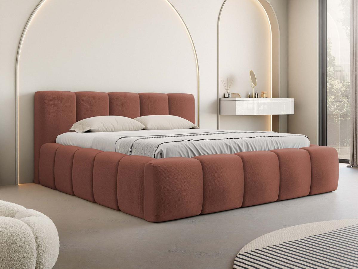 POLSTERBETT Kevson - Rosa, Holzwerkstoff/Textil (180/200cm) - MIRJAN24