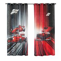 VORHANG 2ER SET SEOUL HxB 245x140 cm Racing - Rot, Textil (140/245cm) - Gardinenbox