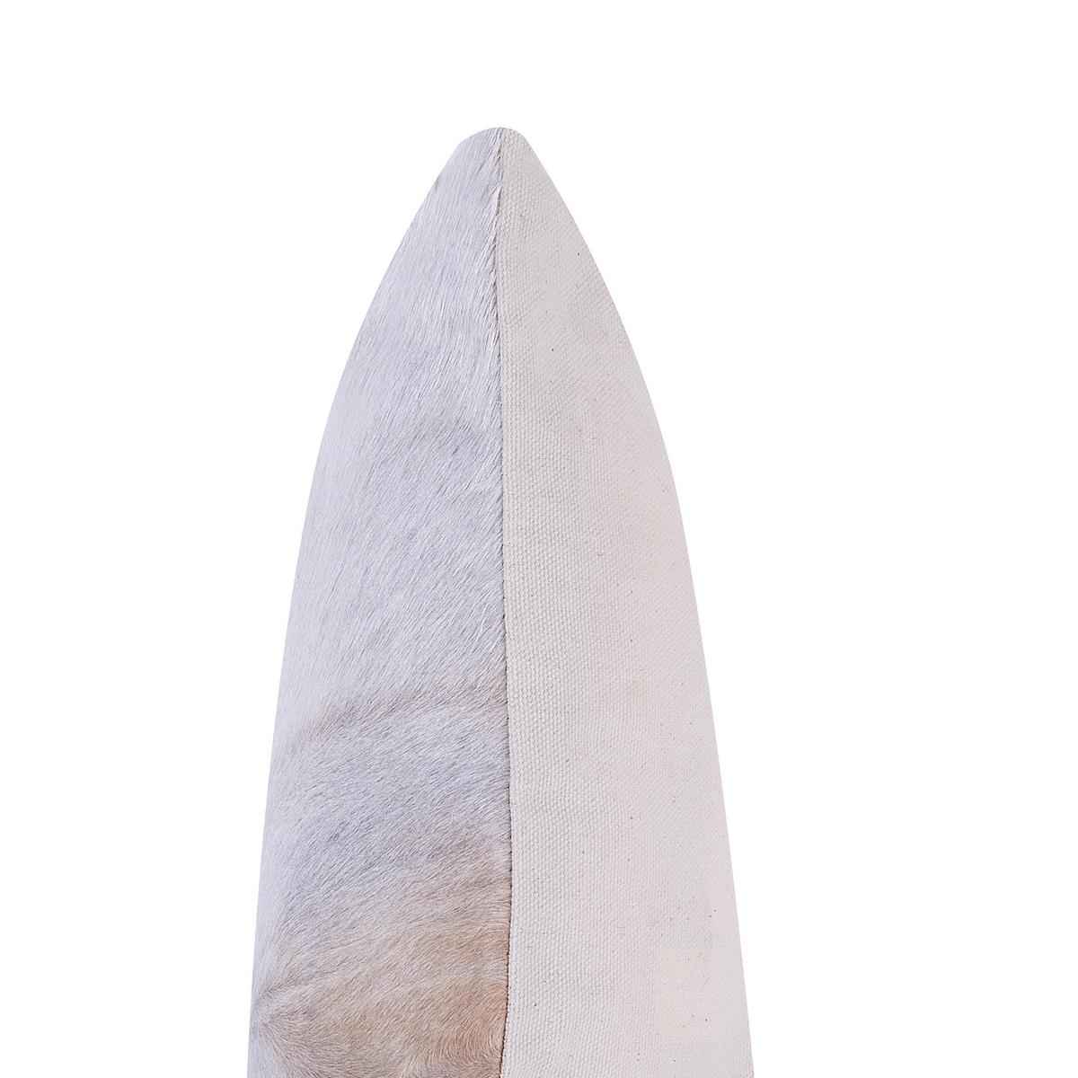 DEKOKISSEN Dunkelgrau 45/45 cm Nellad - Dunkelgrau, Leder (45/45cm) - Beliani