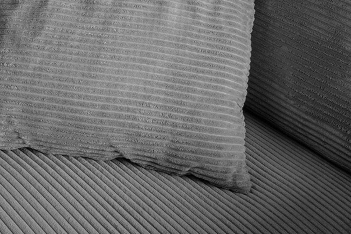SPITZKISSEN MADELINE Grau Cord - Grau, Textil (50/14cm) - KAWOLA