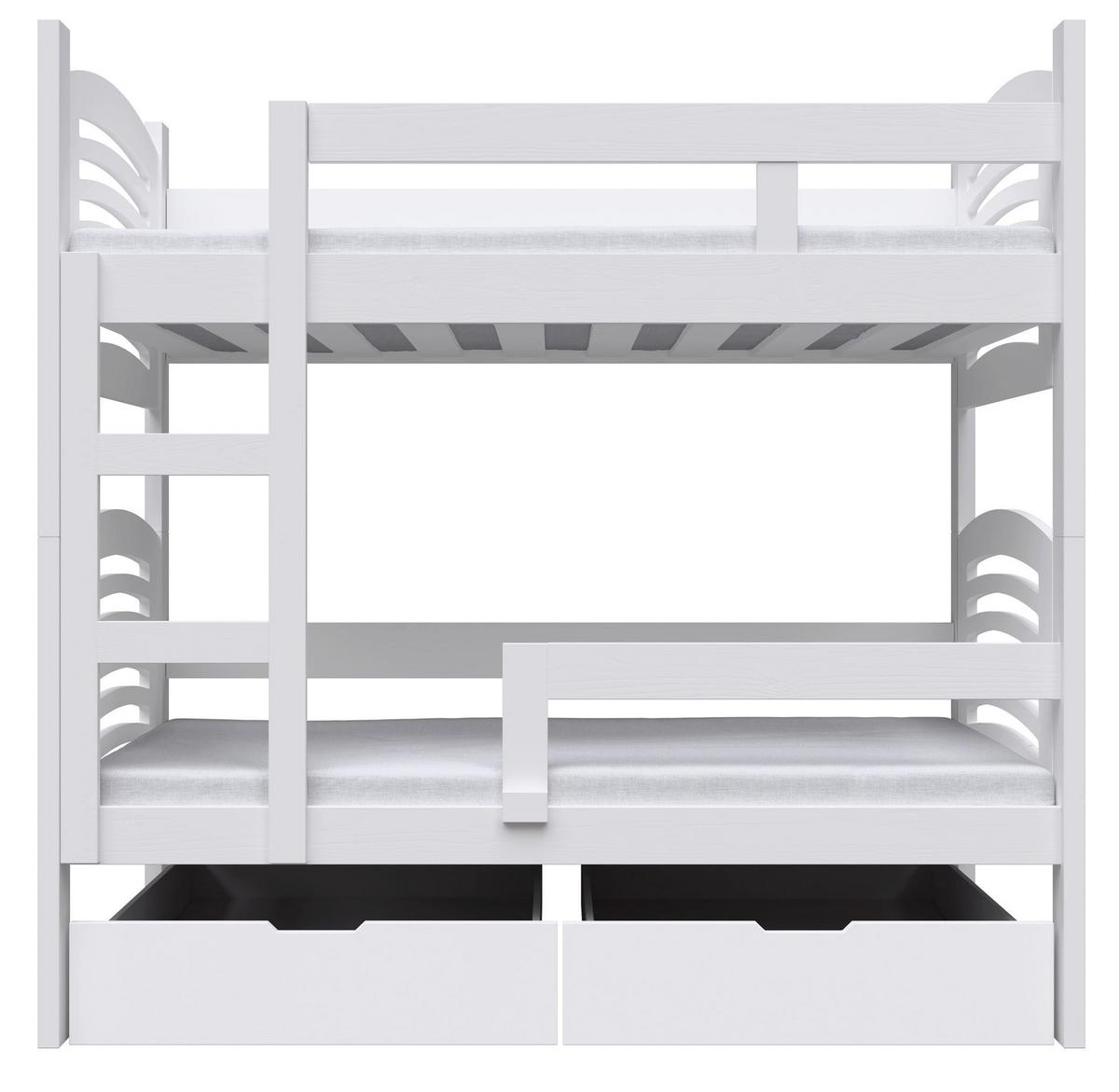 ETAGENBETT Cami 75x180 cm - Weiß, Holz (75/180cm) - Selsey