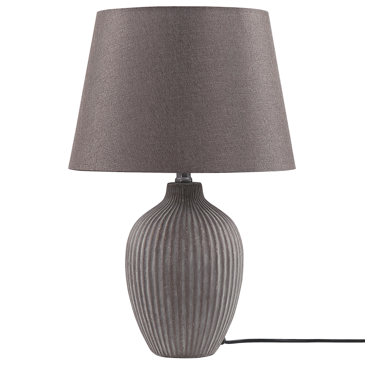 TISCHLAMPE Fergus 33/33/52 cm - Braun, Keramik (33/33/52cm) - Beliani