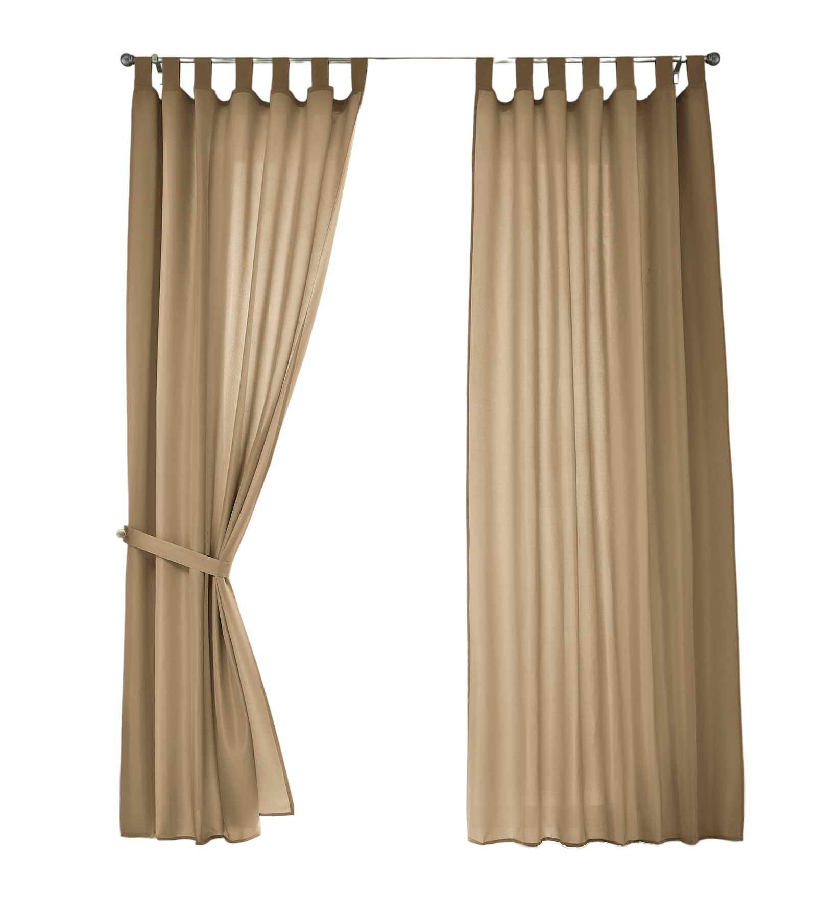VORHANG 2ER SET POTSDAM HxB 225x140 cm Sand - Sandfarben, Textil (140/225cm) - Gardinenbox