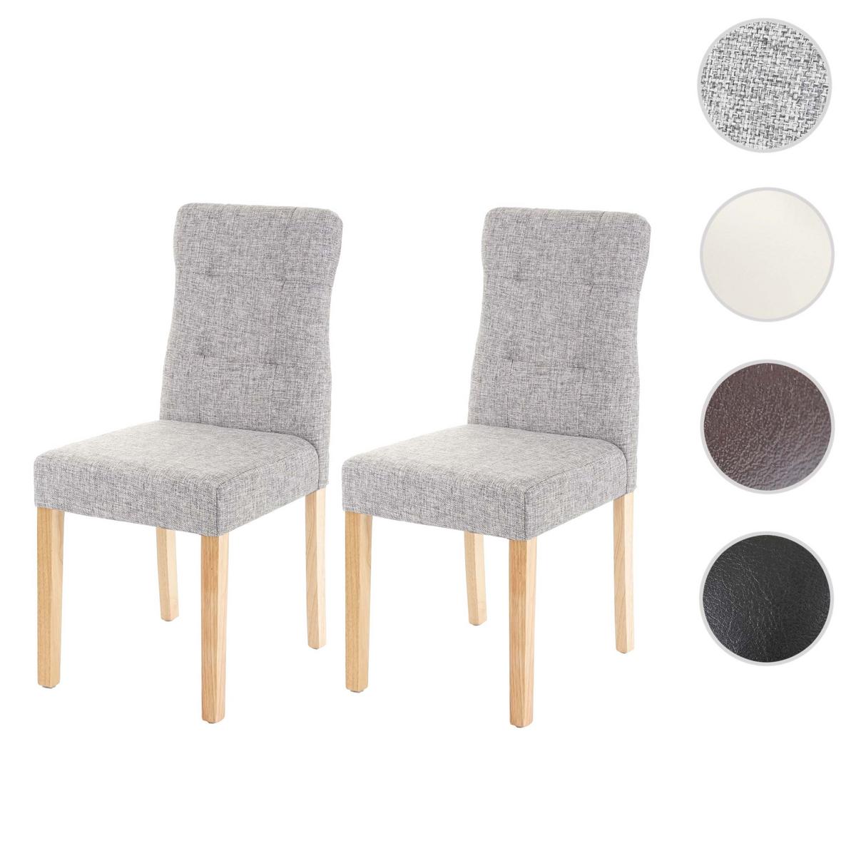 ESSZIMMERSTUHL Grau 2er-Set - Grau, Textil (41/88/55cm) - MCW