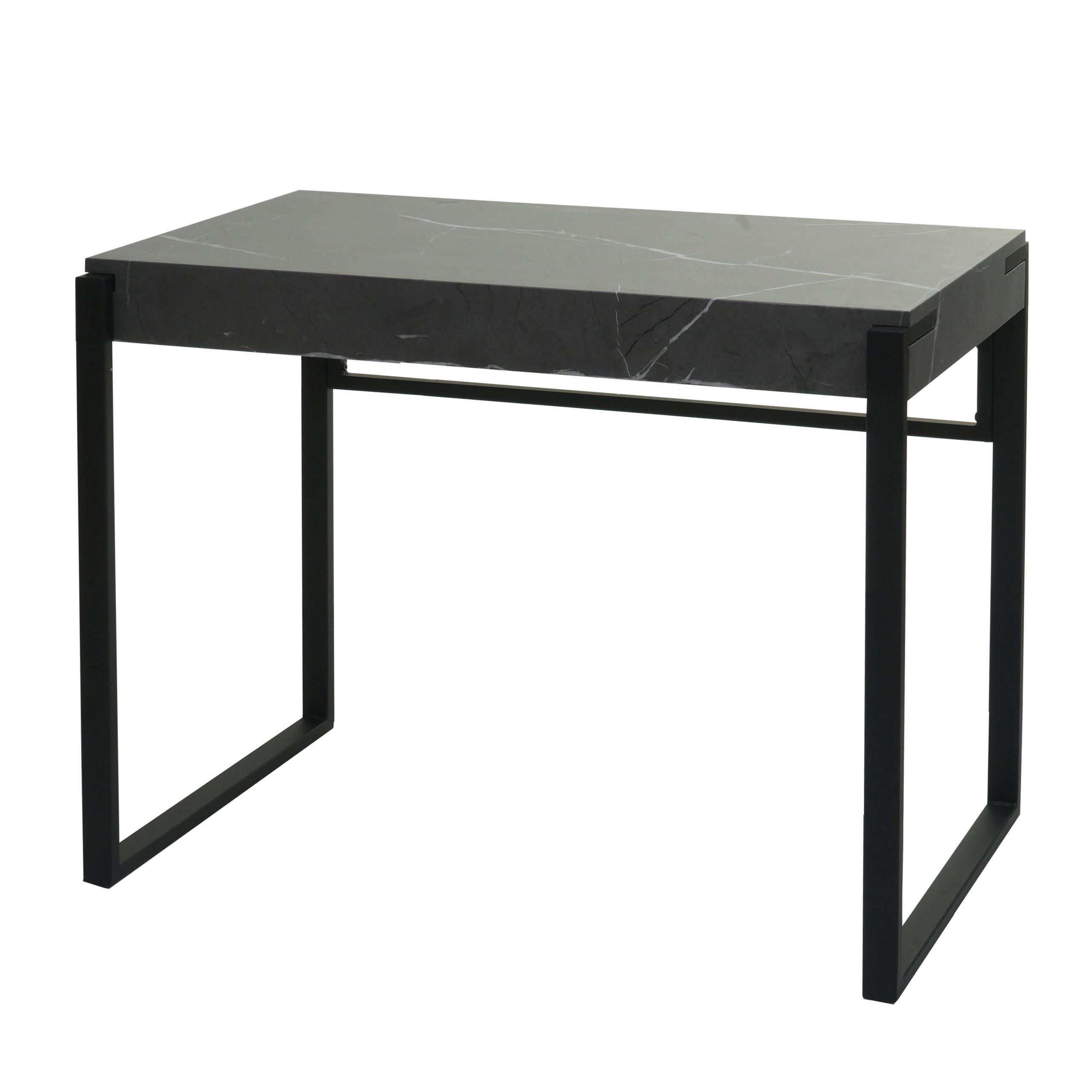 SCHREIBTISCH quadratisch Grau - Grau, Holz (54/100/80cm) - MCW