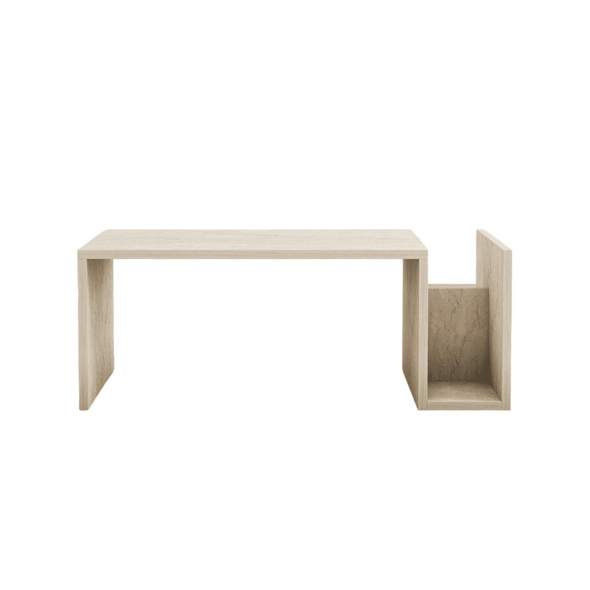 COUCHTISCH - memo 86,8/50/32,4 cm - Beige, Holzwerkstoff (76/76/5cm) - Calicosy