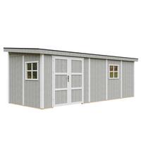 GARTENHAUS 14,3 m² - H231x248x648 cm - Ohne Boden und Seitenwand – M941B-TUNDRA GREY - Grau, Holz (236/231/604cm) - Timbela