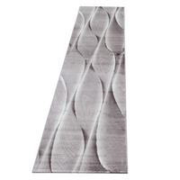 KURZFLORTEPPICH DRAU, mit Farbverlauf, Braun, 80 x 300 cm - Braun, Textil (300/80cm) - KADIMA DESIGN