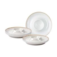 EIERTELLER Geo beige ø 13 cm 6er Set - Beige, Keramik (13/2/13cm) - Ritzenhoff Breker