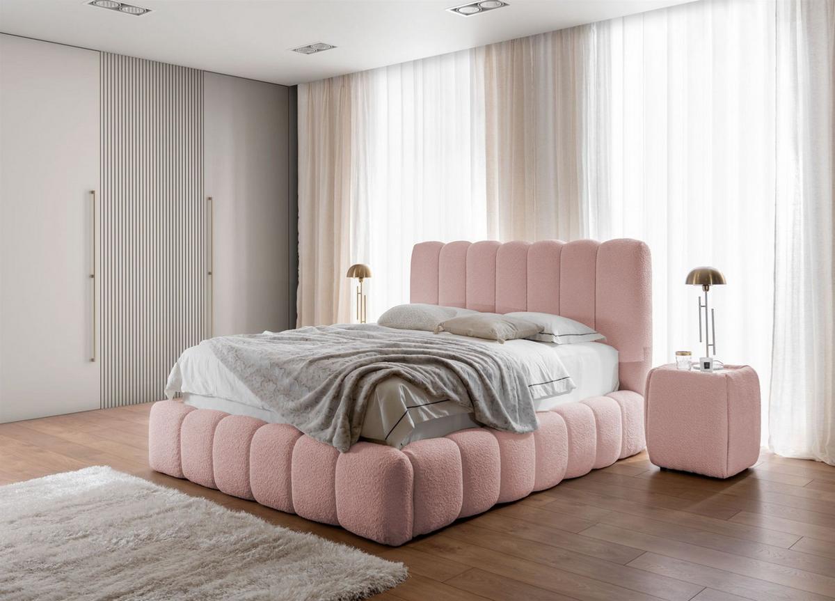 POLSTERBETT Carson In Catch Me Set.2 - Rosa, Holzwerkstoff/Textil (120/200cm) - Fun Möbel