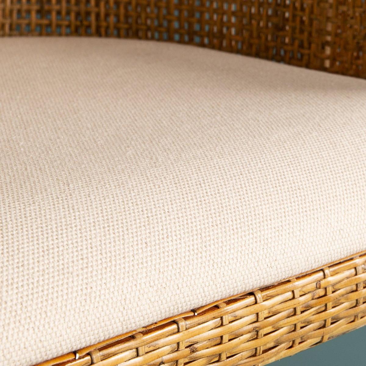 RATTANSTUHL H88 cm 56/88/58 cm - Eichefarben, Textil (58/88/61cm) - Signature