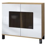 KOMMODE Grömitz Weiß Hochglanz - Weiß Hochglanz, Holzwerkstoff (92.5/84.5/35cm) - Vladon