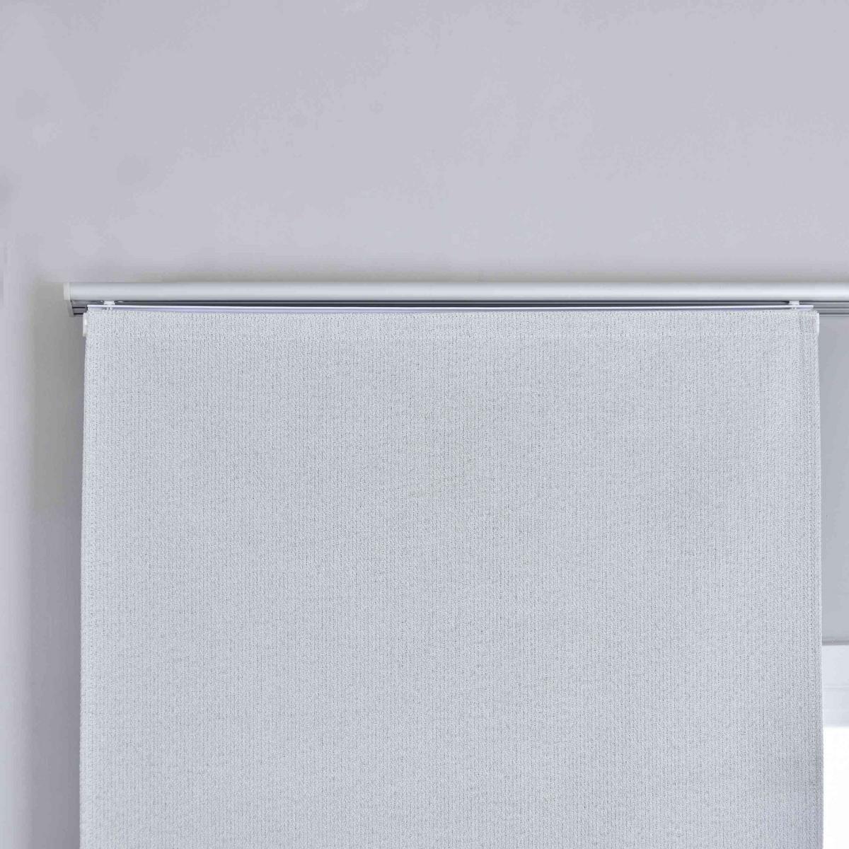SCHIEBEVORHANG 2ER SET »München Dark« HxB 245x60 cm Stein - Hellgrau, Textil (60/245cm) - Gardinenbox