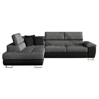 ECKSOFA Cotere Lux, Seite: Links - Dunkelgrau, Holz/Textil (270/202cm) - MIRJAN24