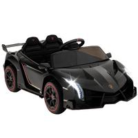 ELEKTROAUTO Lamborghini für Kinder Schwarz - Schwarz, Kunststoff (111/45/61cm) - COSTWAY