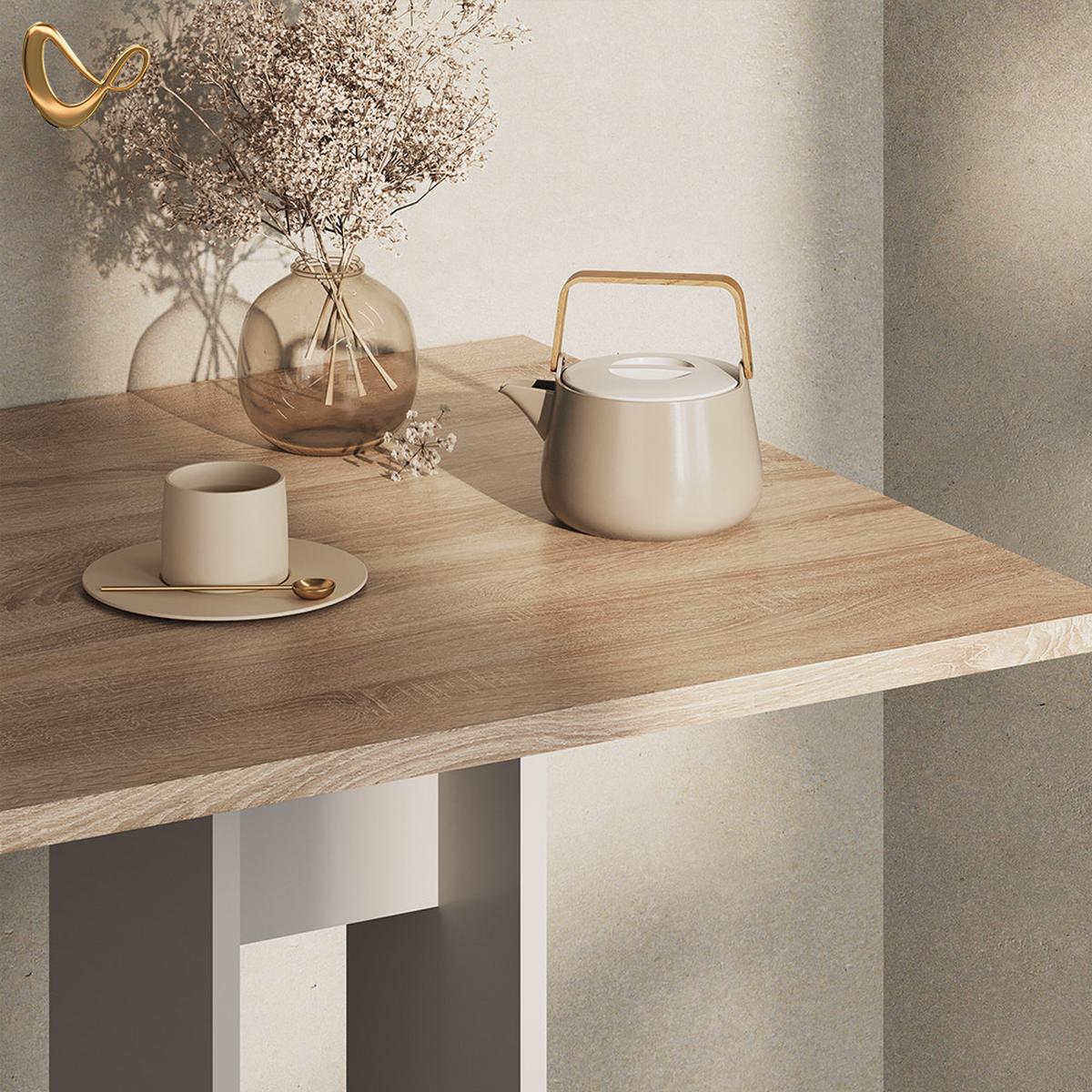 ESSTISCH Regusa Sonoma 65 x 78 cm - Sonoma Eiche, Holzwerkstoff (65/65/78cm) - Livinity®