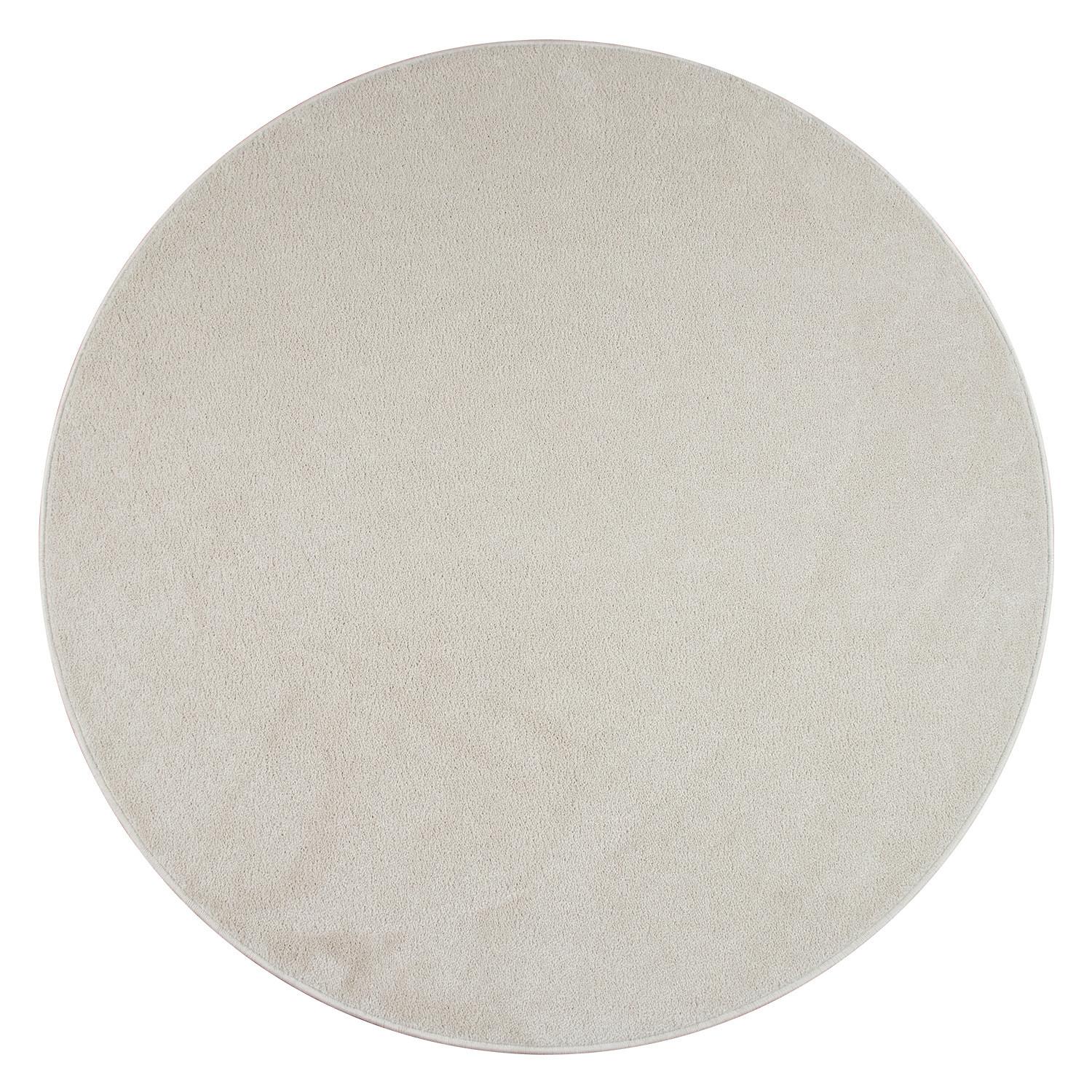 FLACHWEBETEPPICH Creme Ø 160 cm - Creme, Kunststoff (160/160cm) - TT Home