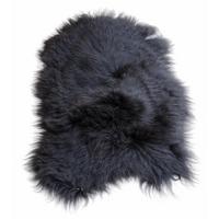 SCHAFFELL Langhaar skandinavisch weich chromfrei Natur Dunkel ca. 105 cm - Dunkelbraun, Fell (55/105cm) - Provellus