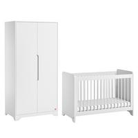 BABYZIMMER 2-teilig Ova Weiß - Weiß, Holzwerkstoff (124.5/86/65cm) - Petits-meubles