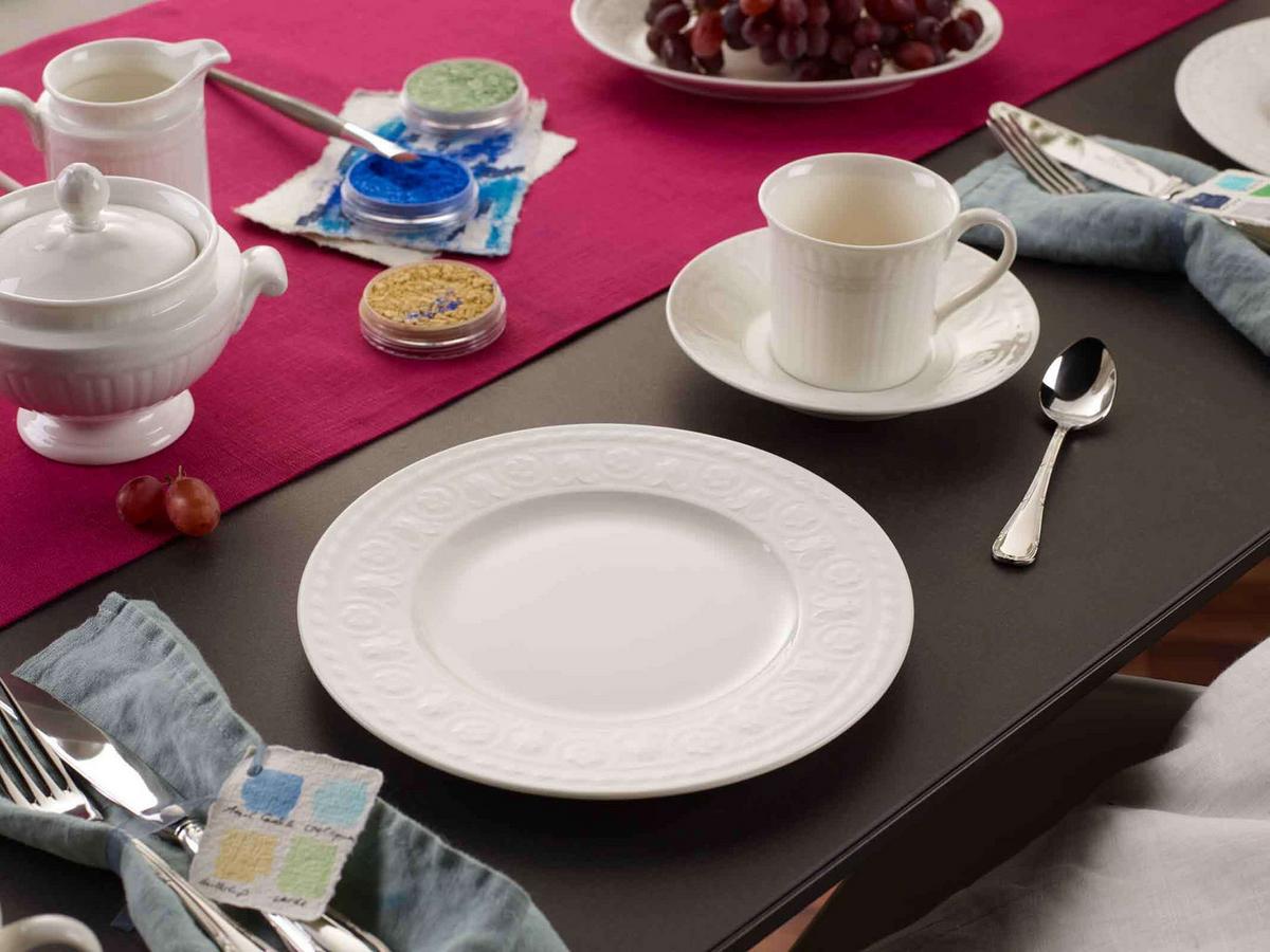 GESCHIRR-SET Cellini weiß 24-tlg. - Weiß, Keramik (2/2/2cm) - Villeroy & Boch